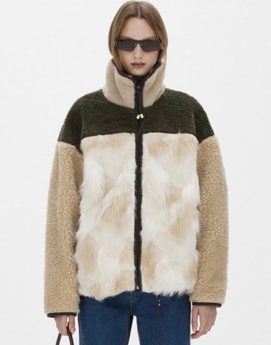 더오픈프로트덕트 오픈와이와이 퍼 후리스 베이지 상품이미지1