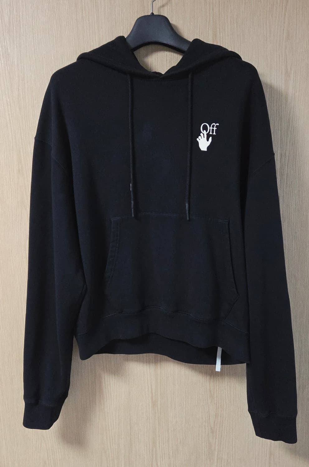 (착샷) 오프화이트 디그레이드 애로우 오버핏 후드 티셔츠 상품이미지1