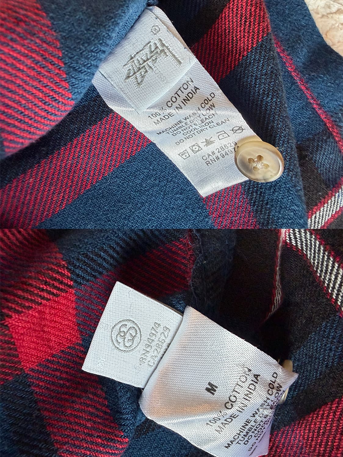 스투시 체크 셔츠 상품이미지6