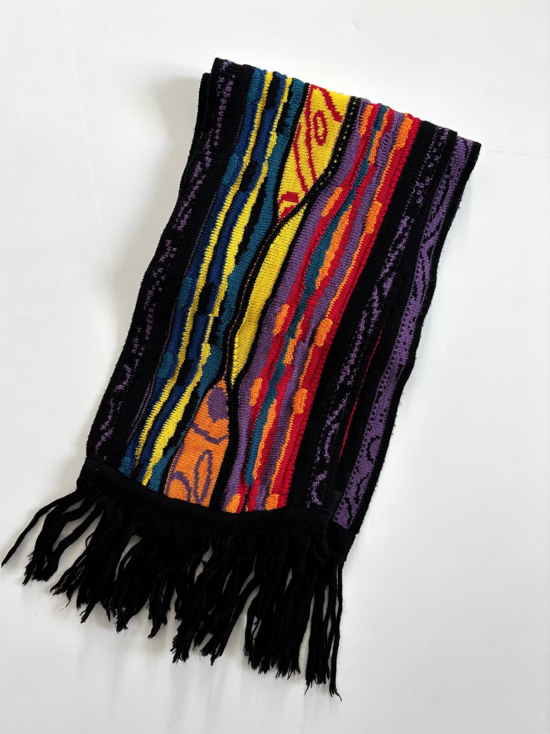 Coogi 쿠지 멀티컬러 3D 케이블 니트 머플러  상품이미지2