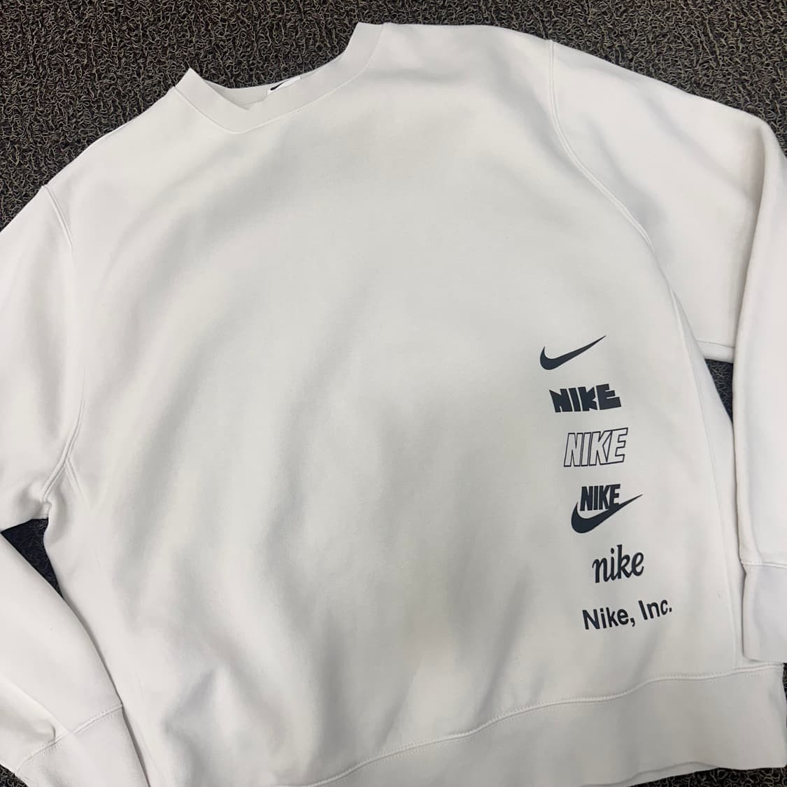 NIKE 나이키 기모 맨투맨 아이보리 2XL 상품이미지2