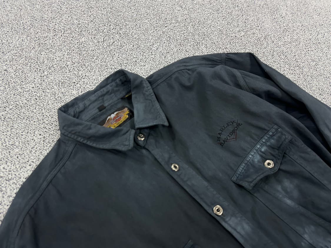 할리데이비슨 90s 워싱데님셔츠 상품이미지4