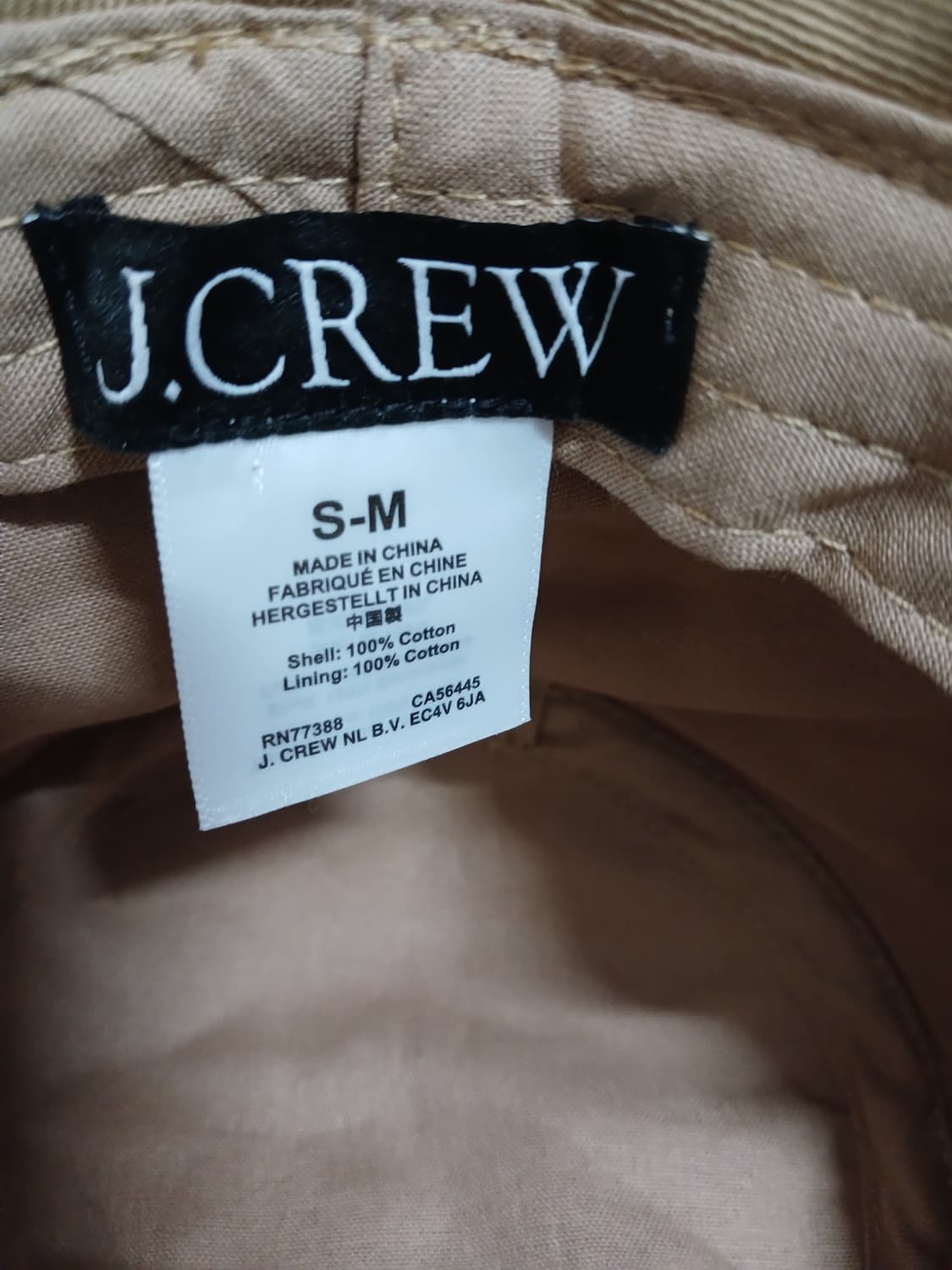 (S-M)J.CREW 제이크루 면 100 여성용 버킷햇 베이지 상품이미지7