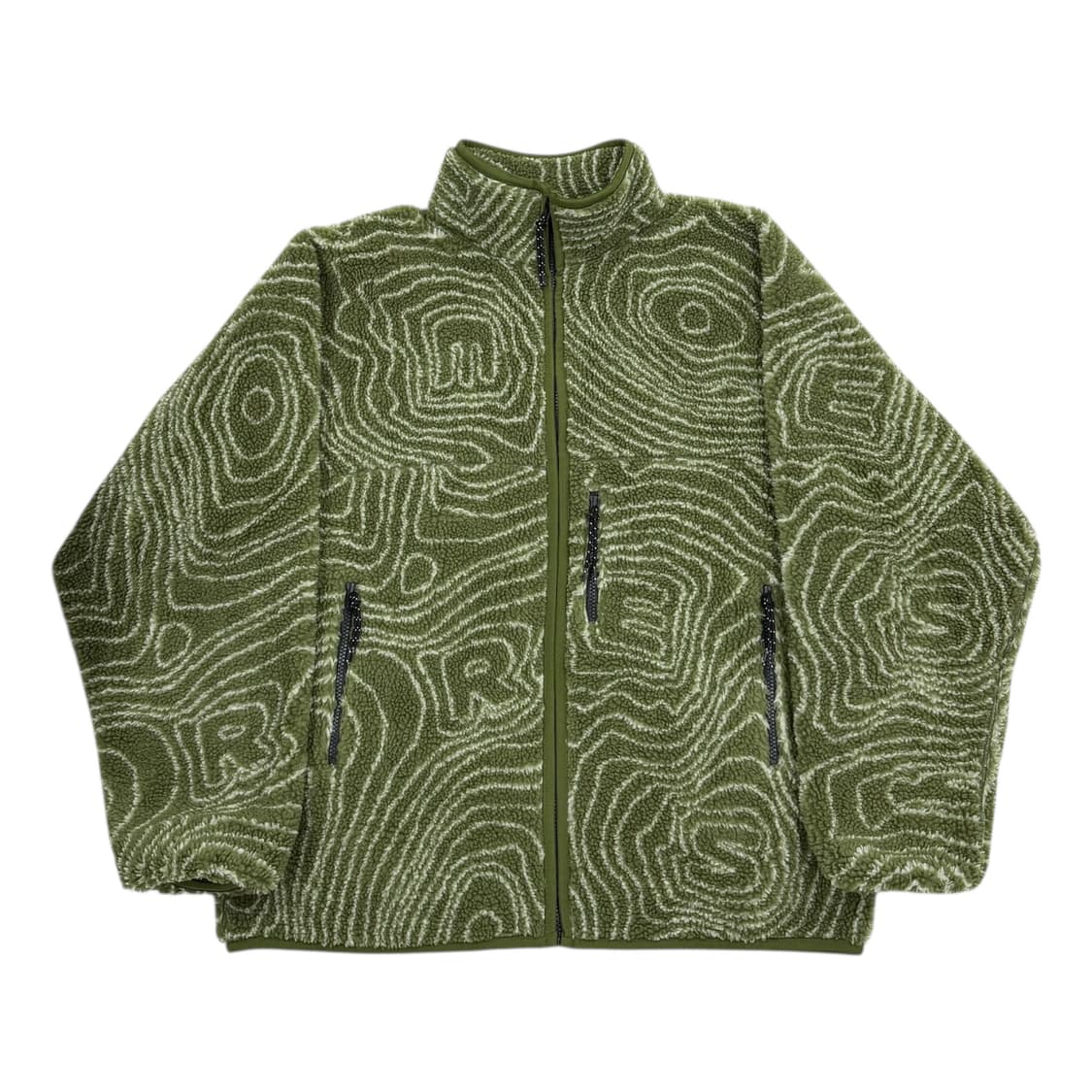 LORES 로어스 컨투어 플리스 후리스 자켓 올리브그린 카키 L 상품이미지1