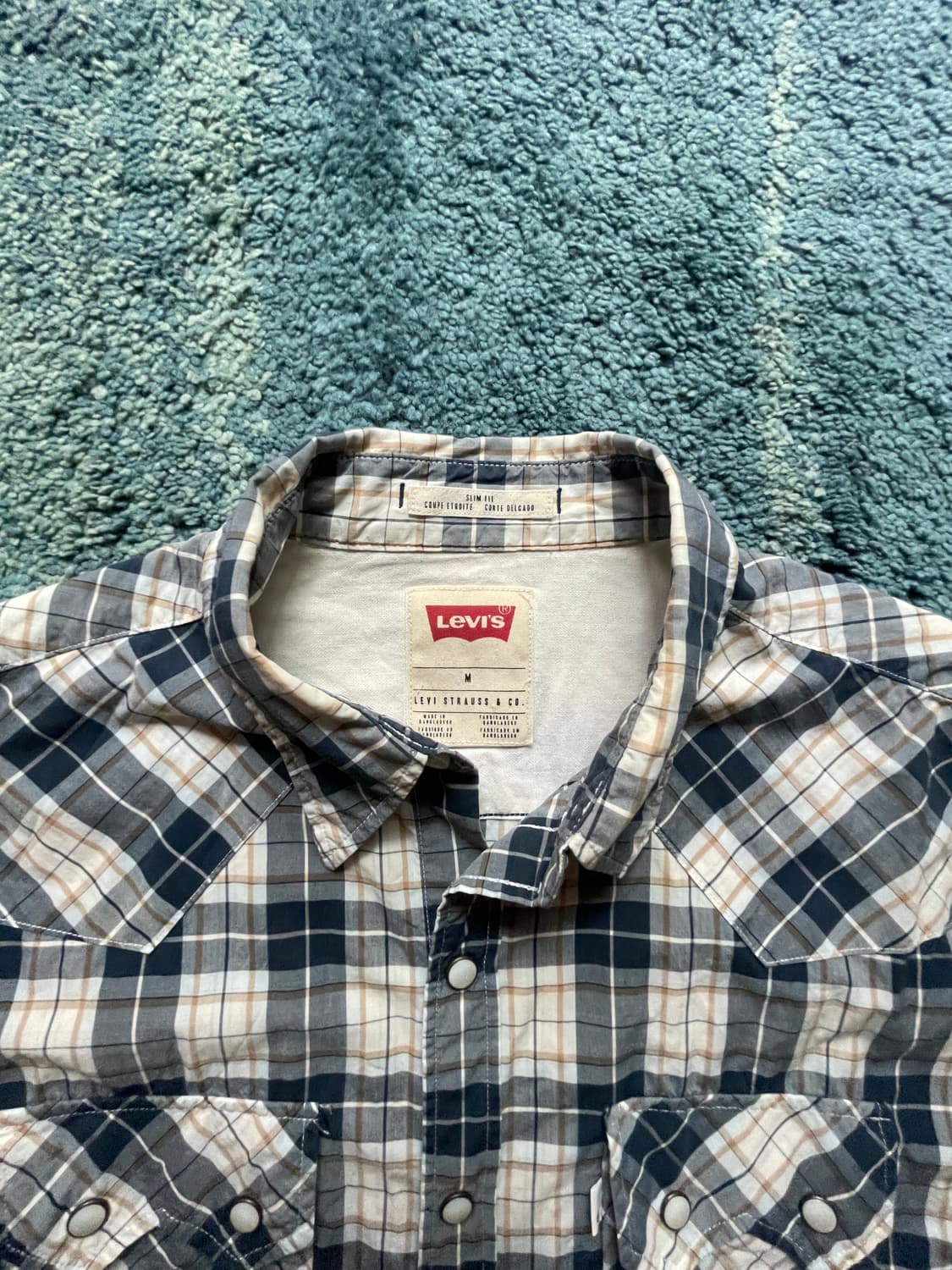 리바이스 웨스턴 셔츠 체크 상품이미지2