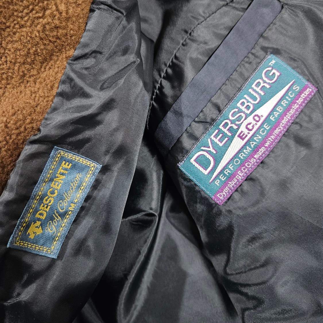 90s 올드스쿨 데상트 오버핏 브라운 플리스 자켓 상품이미지6