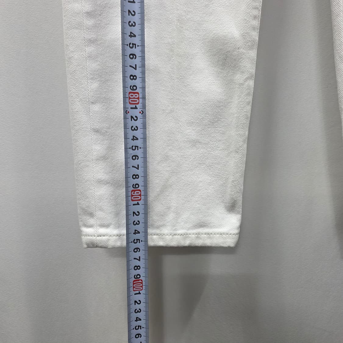 1137 플랙 PLAC 화이트 팬츠 32 남성 면바지 상품이미지7