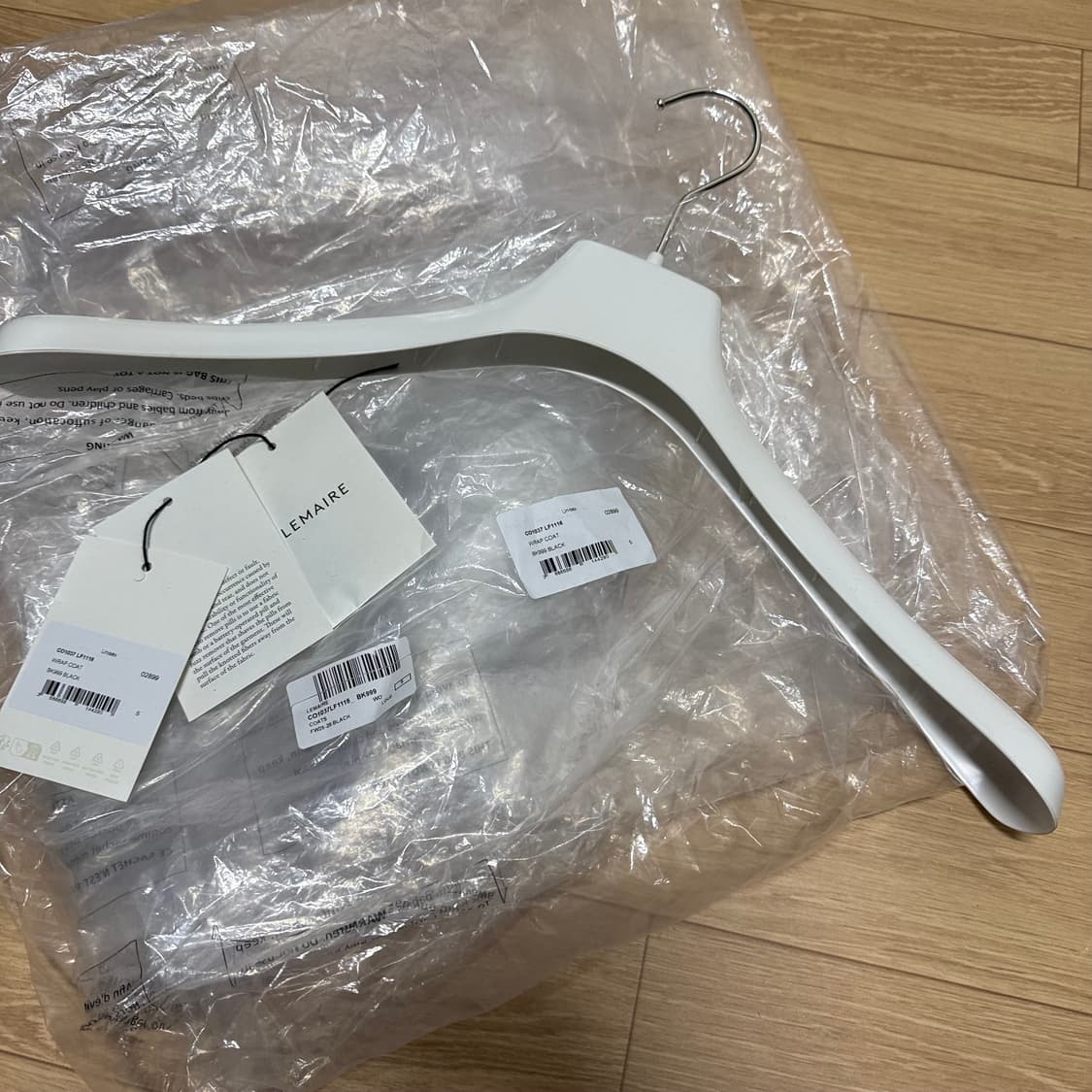 르메르 25fw 랩코트 블랙 S 상품이미지10