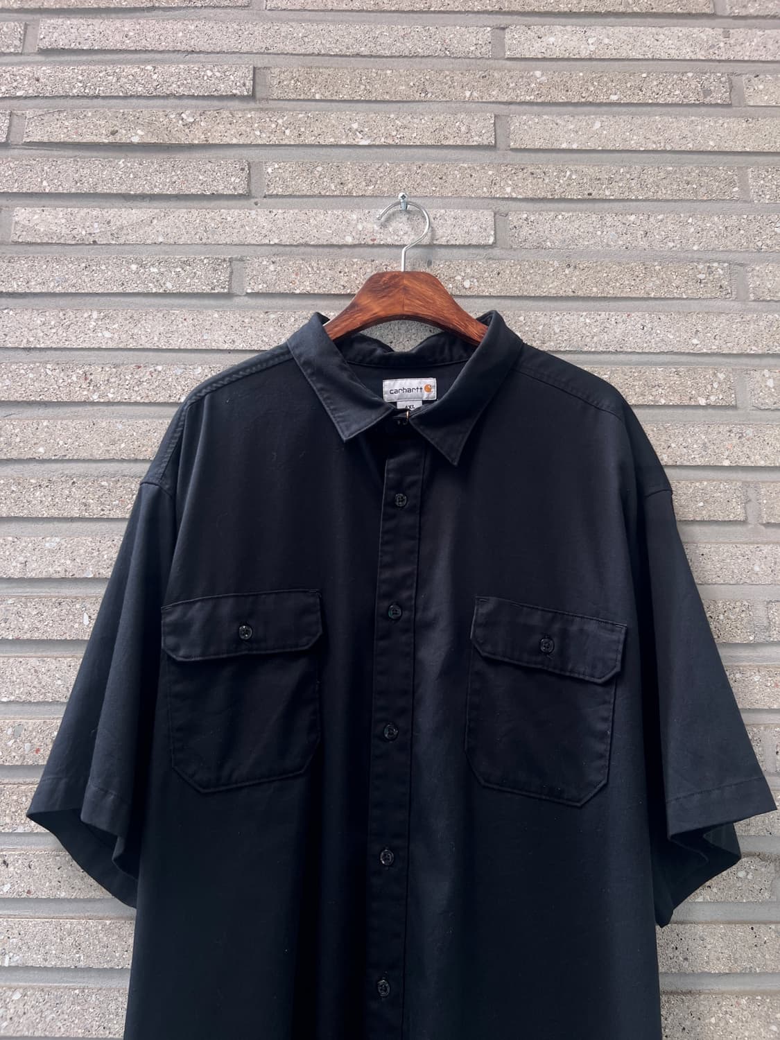 [4XL]칼하트 USA 2포켓 빅사이즈 블랙 워크 셔츠 상품이미지2