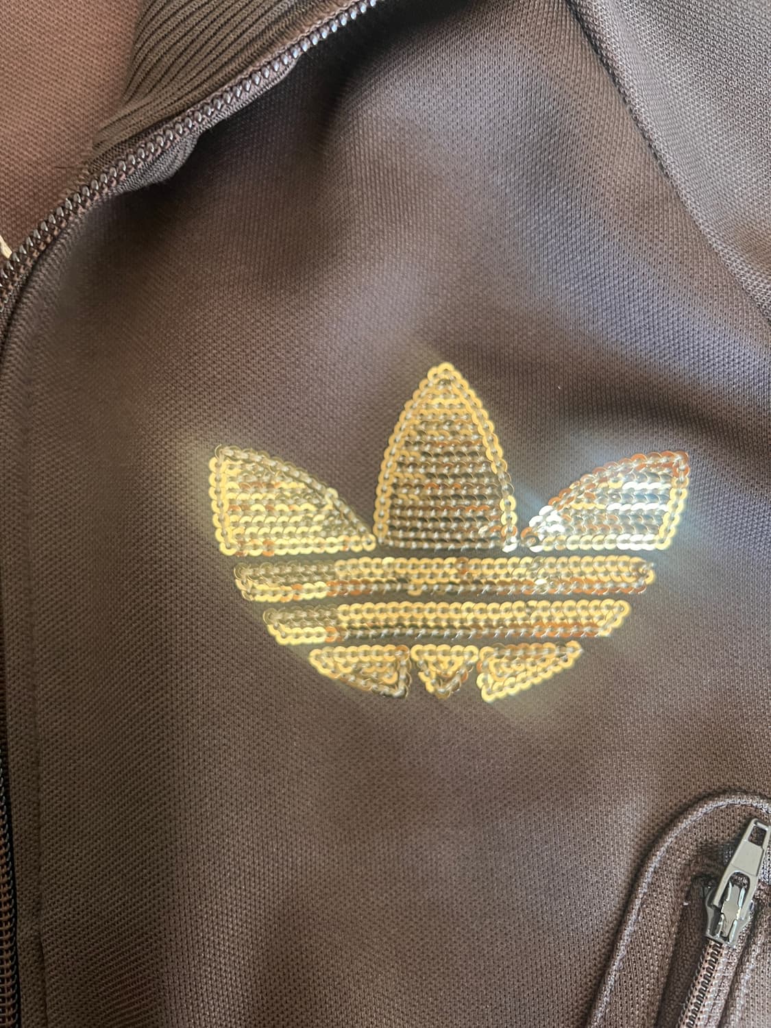 아디다스 희귀 파이어버드 스팽글 져지 브라운 상품이미지8