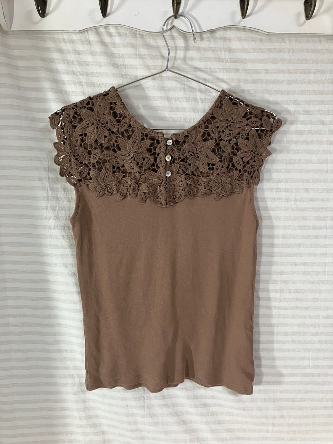 빈티지 플로럴 브라운 블라우스 1065 모리걸 y2k 스트릿 갸루 펑키  상품이미지1