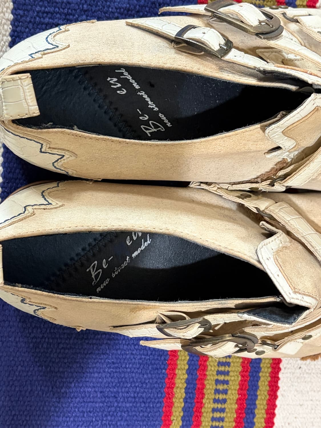 훕데두 BE - EW 롱노즈 파이톤 드레이프 부츠 상품이미지7