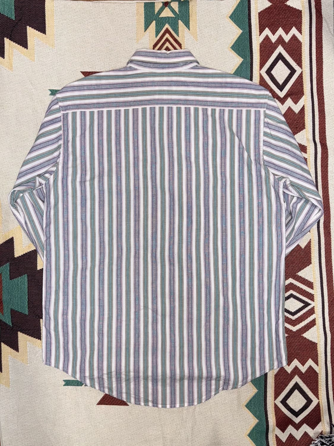 슈가케인 인디고 스트라이프 워크셔츠 L 상품이미지2