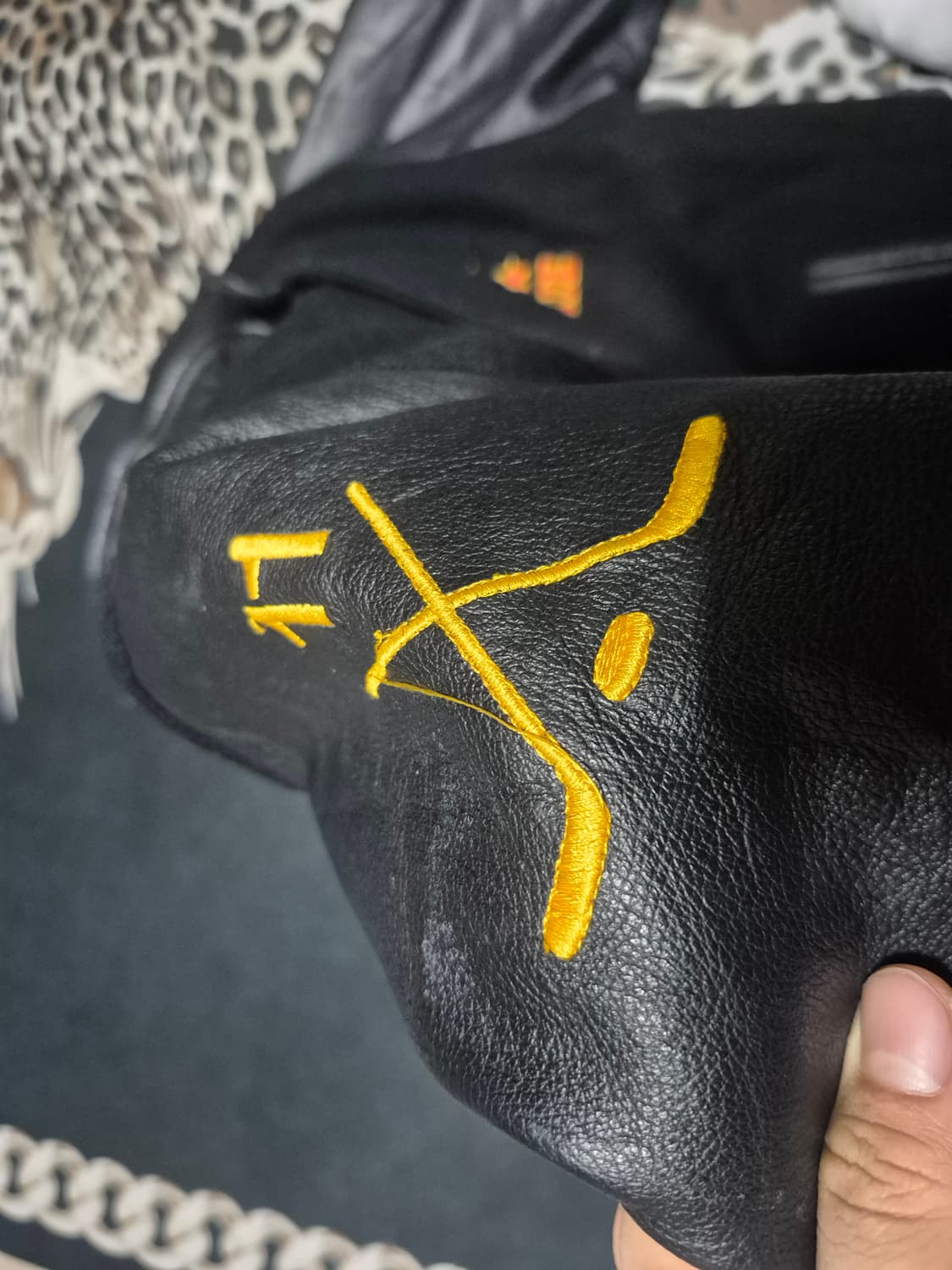 90's 캐나다 스포츠웨어 LEASIDE 빈티지 울 레더 바시티 자켓 상품이미지3