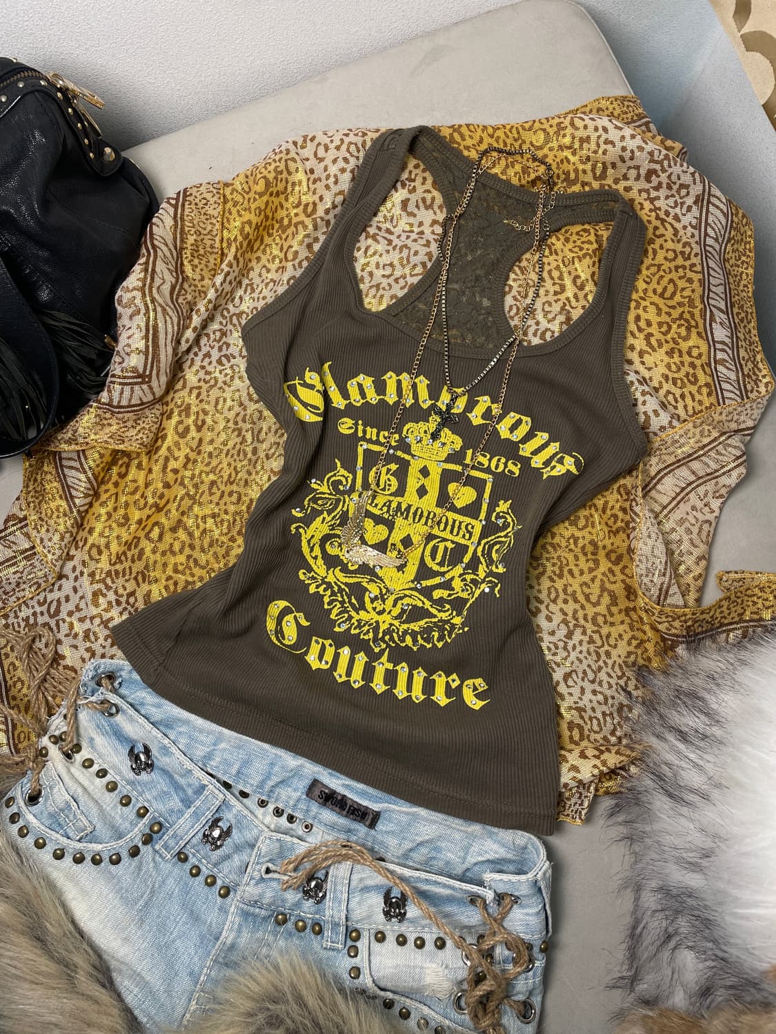 빈티지 y2k 슬리브리스 상품이미지1