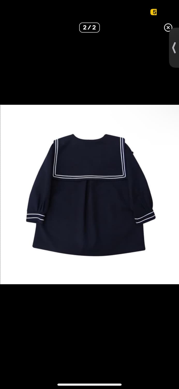 프레클 freckle 세일러 자켓 sailor navy midi 상품이미지2
