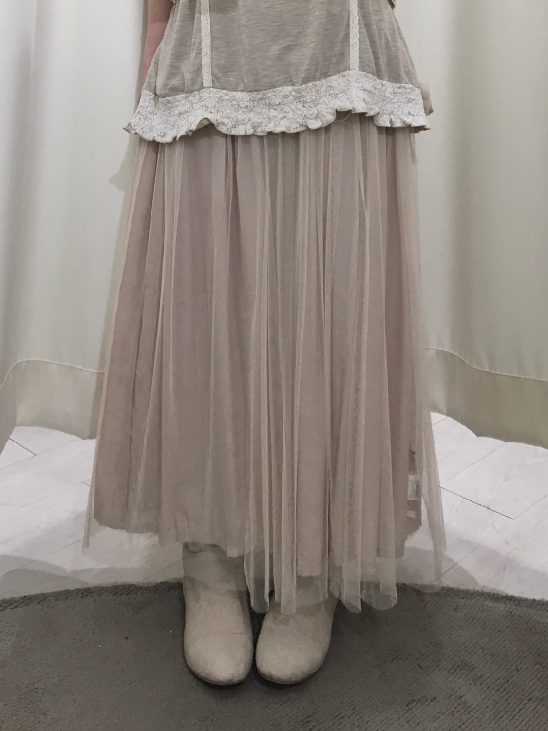 baby pink tulle skirt 상품이미지1