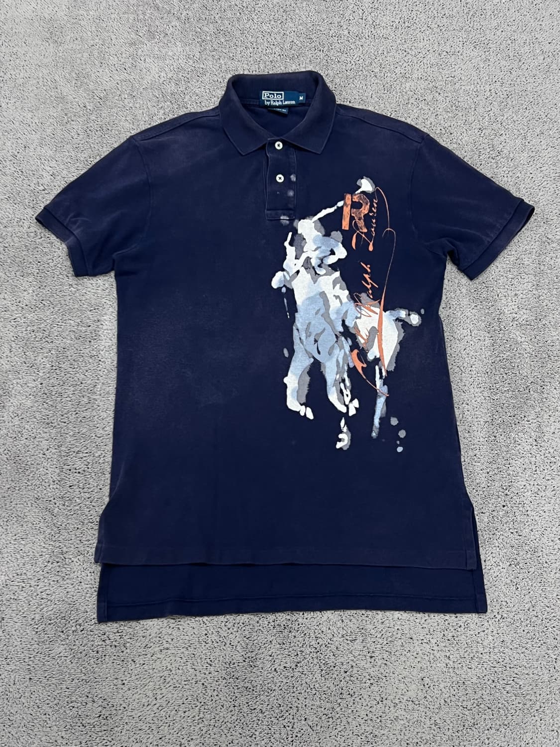 (M) 폴로랄프로렌 빅프린팅 카라 티 상품이미지1
