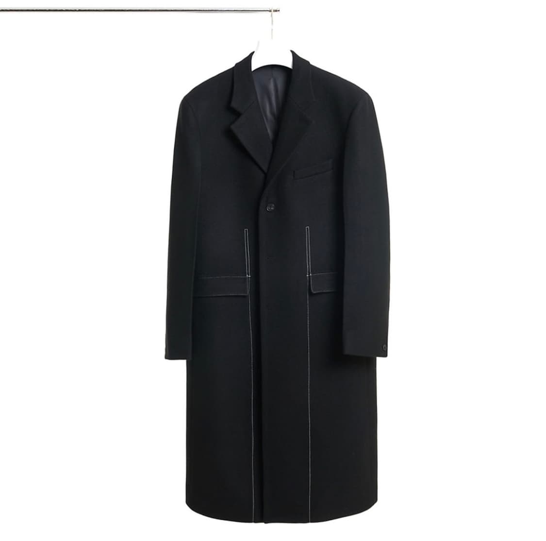 타이핑미스테이크 스티치 싱글 코트 상품이미지1