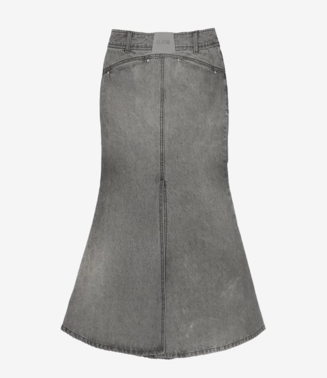 OJOS 오호스 머메이드 롱스커트 흑청 상품이미지2