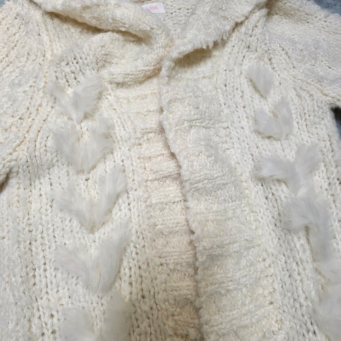 빈티지 리즈리사 나비 슬리브리스 나시 퍼 가디건 페어리 모리 코디셋 상품이미지10