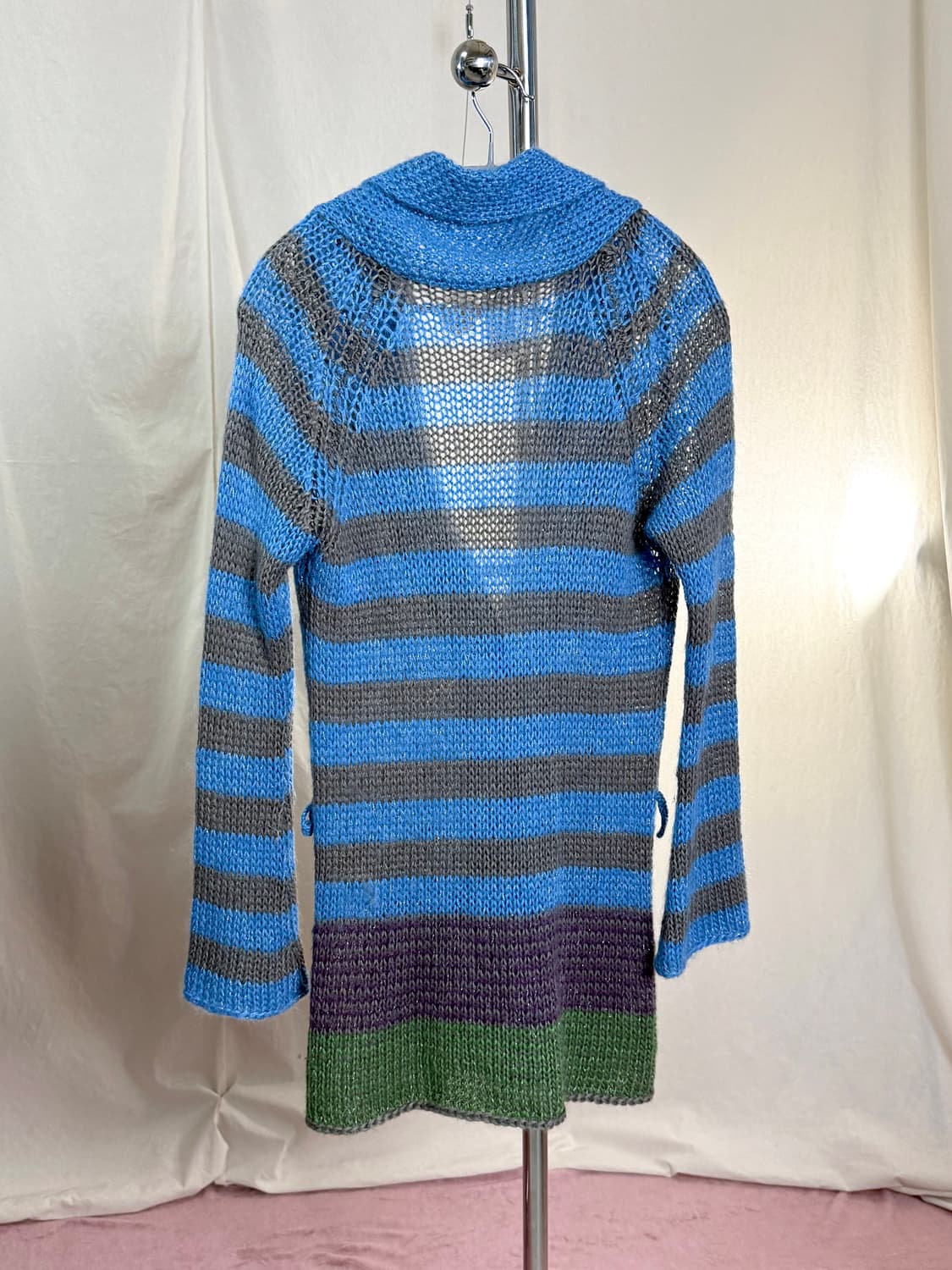 Paul Smith pink 스트라이프 롱 니트 가디건 상품이미지5