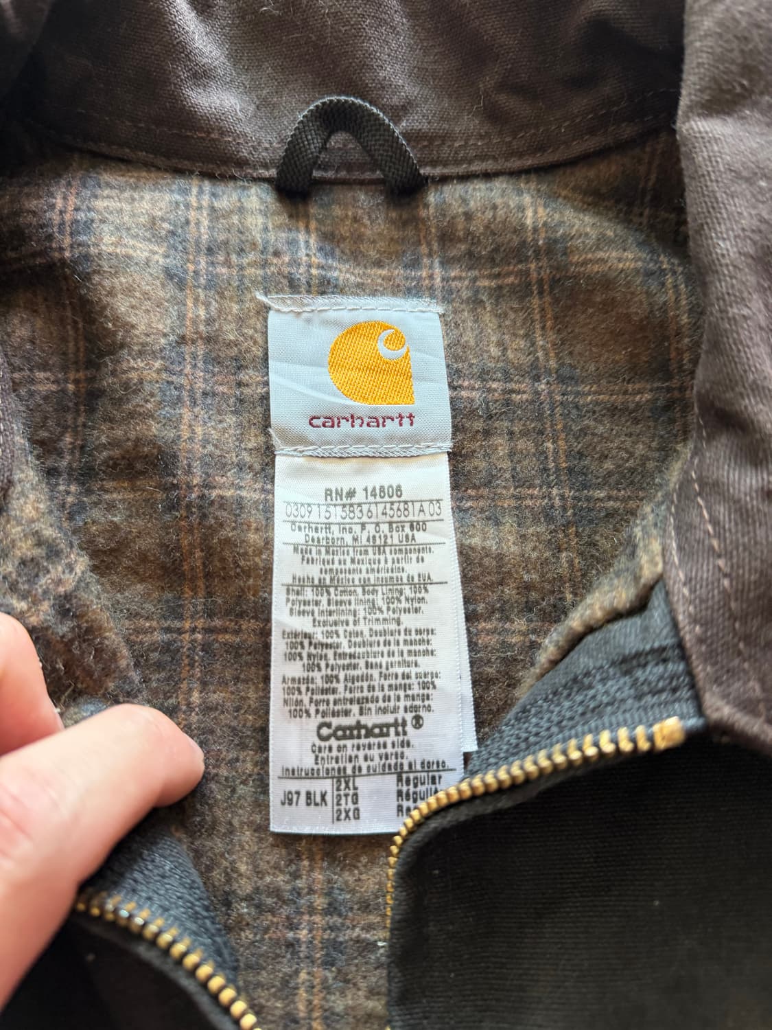 [XXL]칼하트 디트로이트 자켓 J97 blk 데드스탁급컨디션 상품이미지2