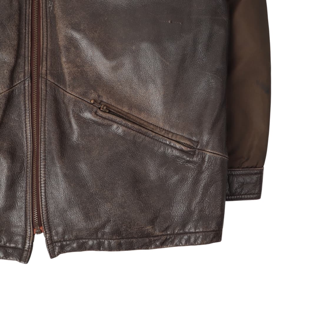 90s modus vivendi 빈티지 카우레더 자켓 상품이미지4