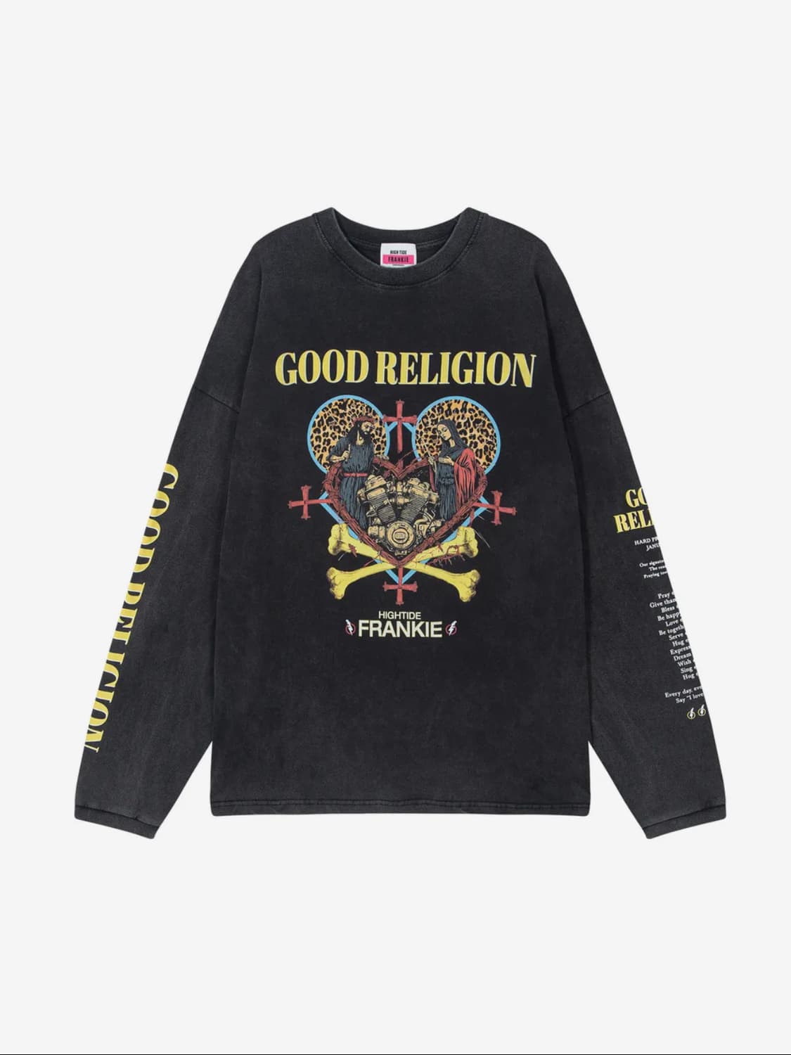 하이타이드 프랭키 블랙 긴팔 티셔츠 상품이미지4