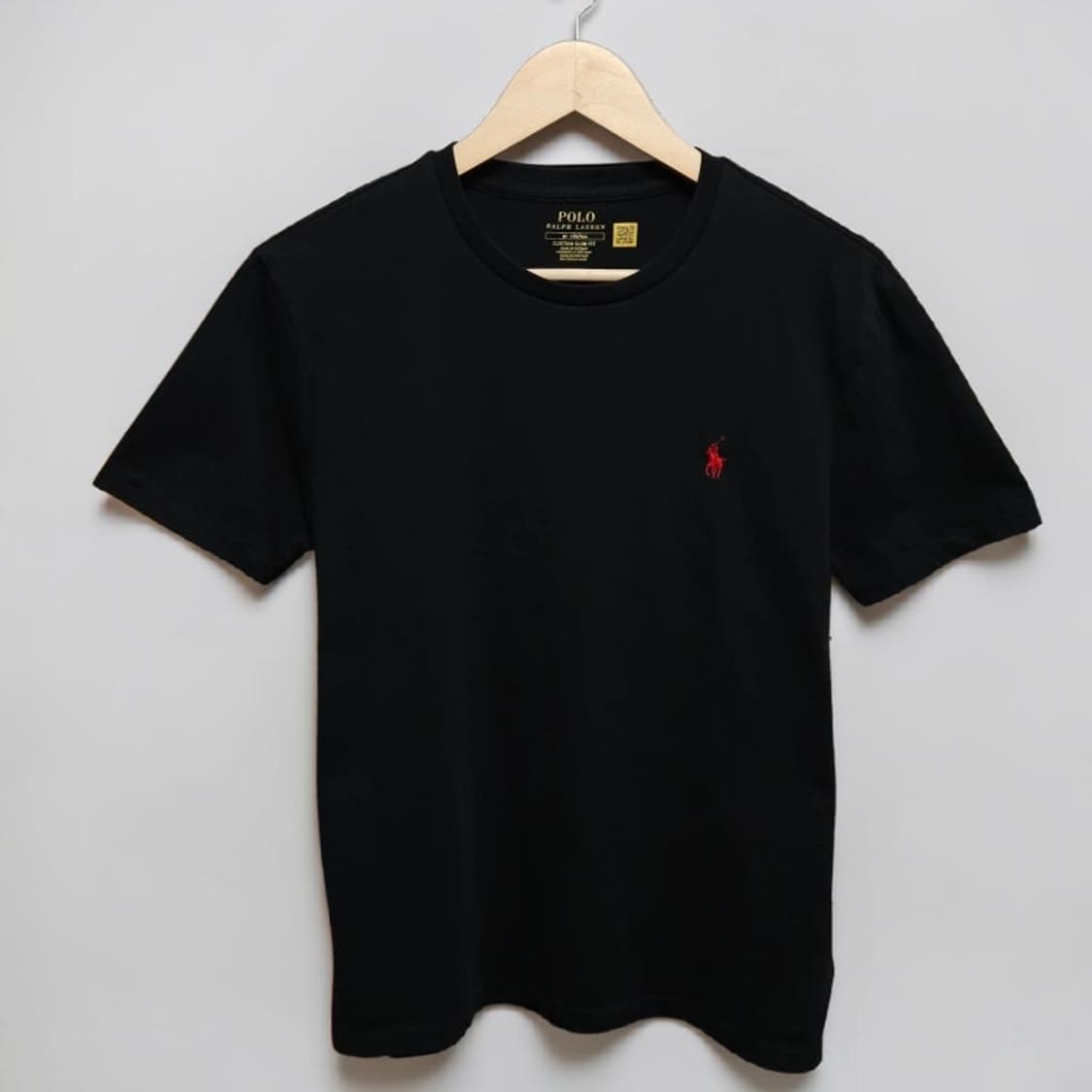 M POLO 폴로 랄프로렌 커스텀슬림 블랙 반팔티 상품이미지1