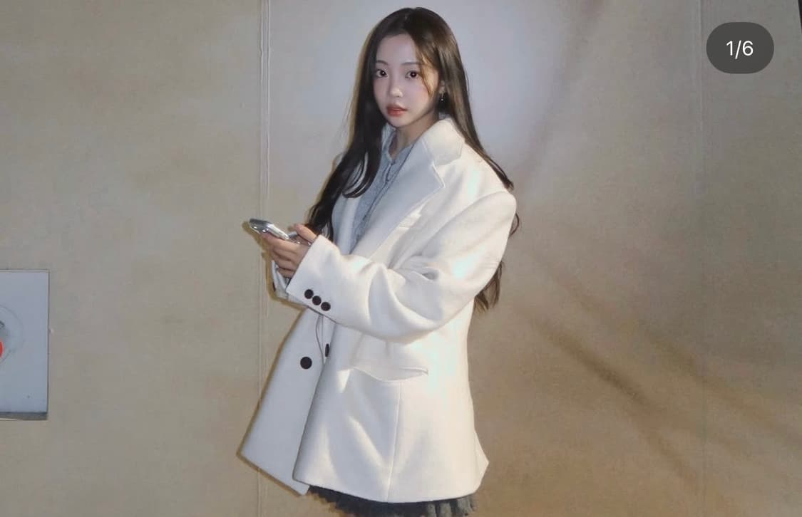 (새상품)환승연애 민경 울자켓 코트 상품이미지1