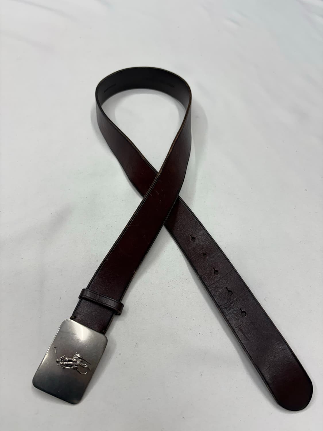 폴로 빈티지 웨스턴 포니 메탈 크롬 버클 벨트 상품이미지3