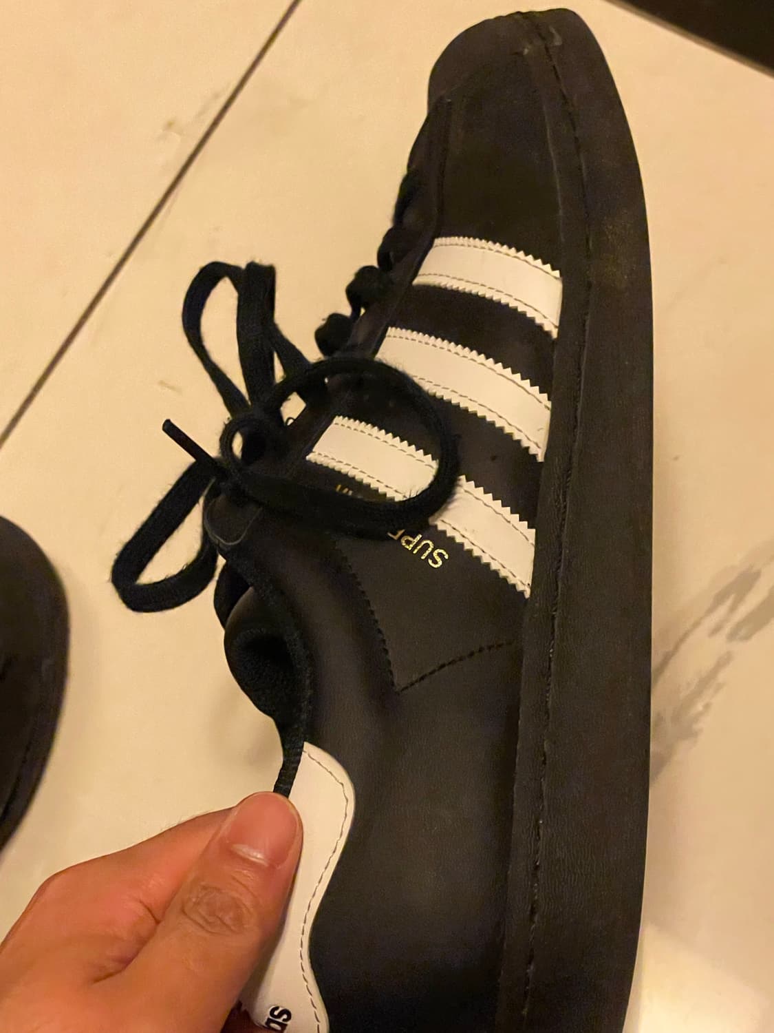아디다스 슈퍼스타 블랙 (270size) 상품이미지3