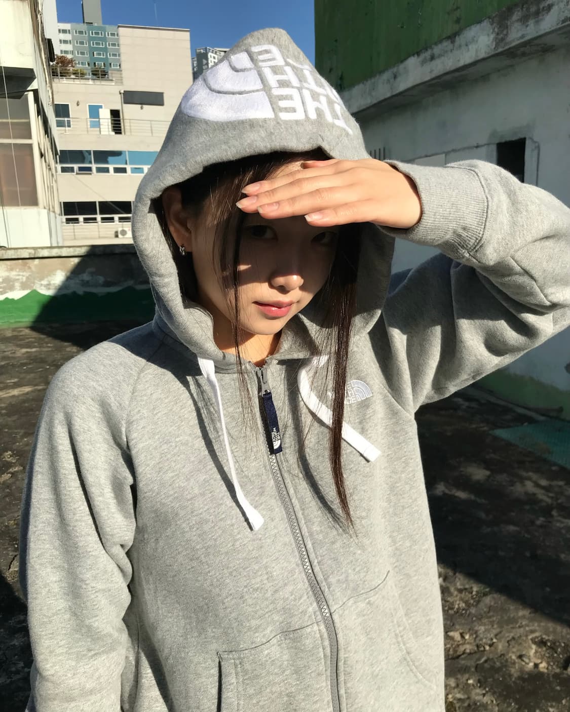 노스페이스 그레이 후드집업  상품이미지1