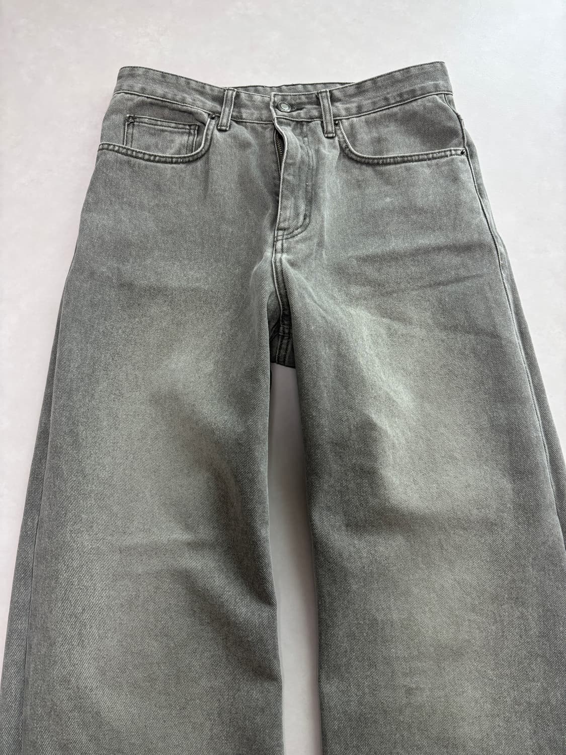 26 벨리에 트루와이드 빈티지카키 28 롱기장 상품이미지2