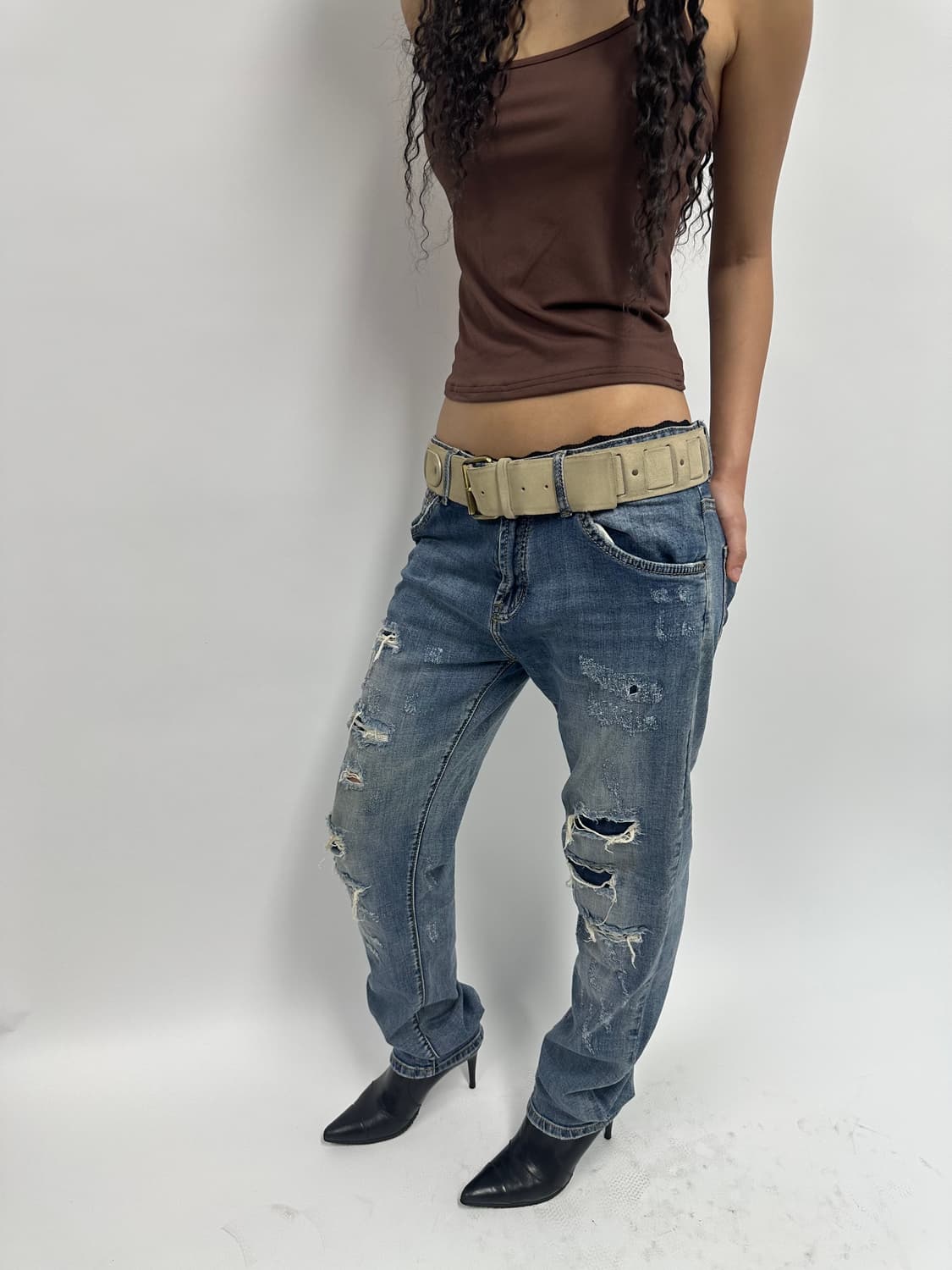 돌체앤다바나 디스트로이드 워싱 데님 팬츠 상품이미지2