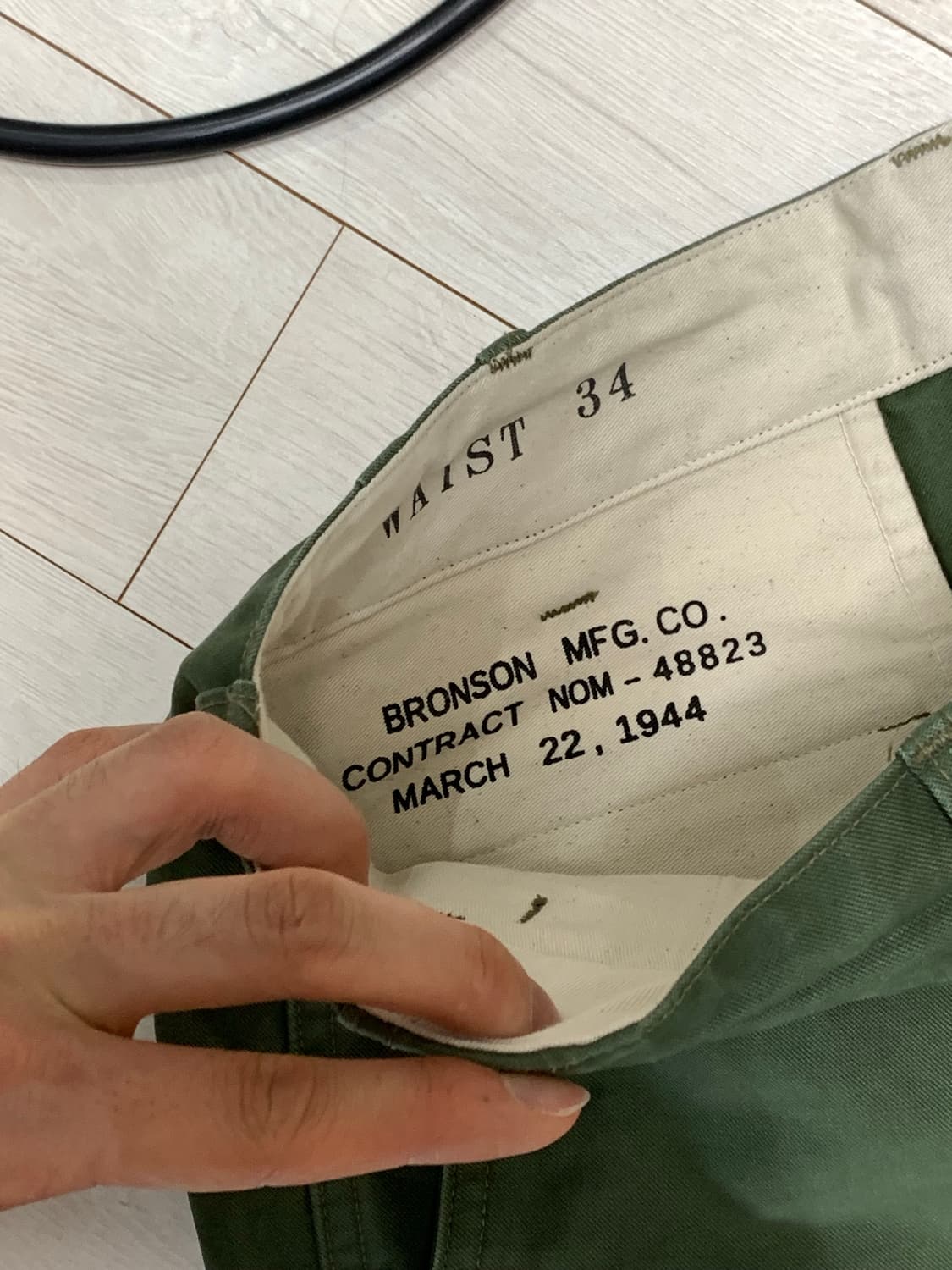 [34] 브론슨 USMC Officer Trousers 올리브 상품이미지4