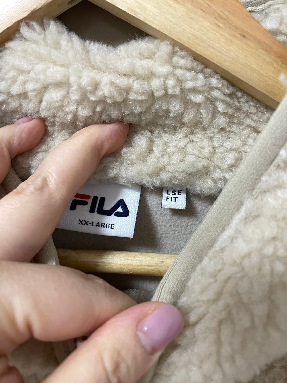 휠라 뽀글이 집업 상품이미지2