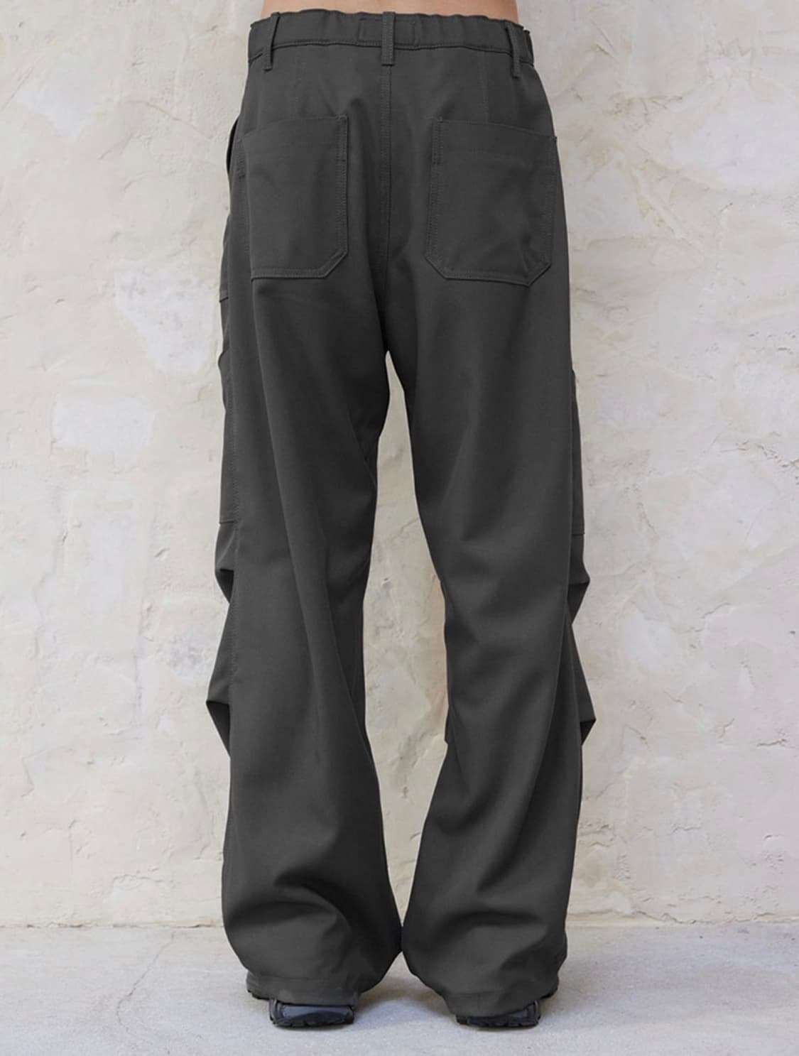 비긴 202 원턱 와이드 베이커 팬츠 [올리브/1] 상품이미지4