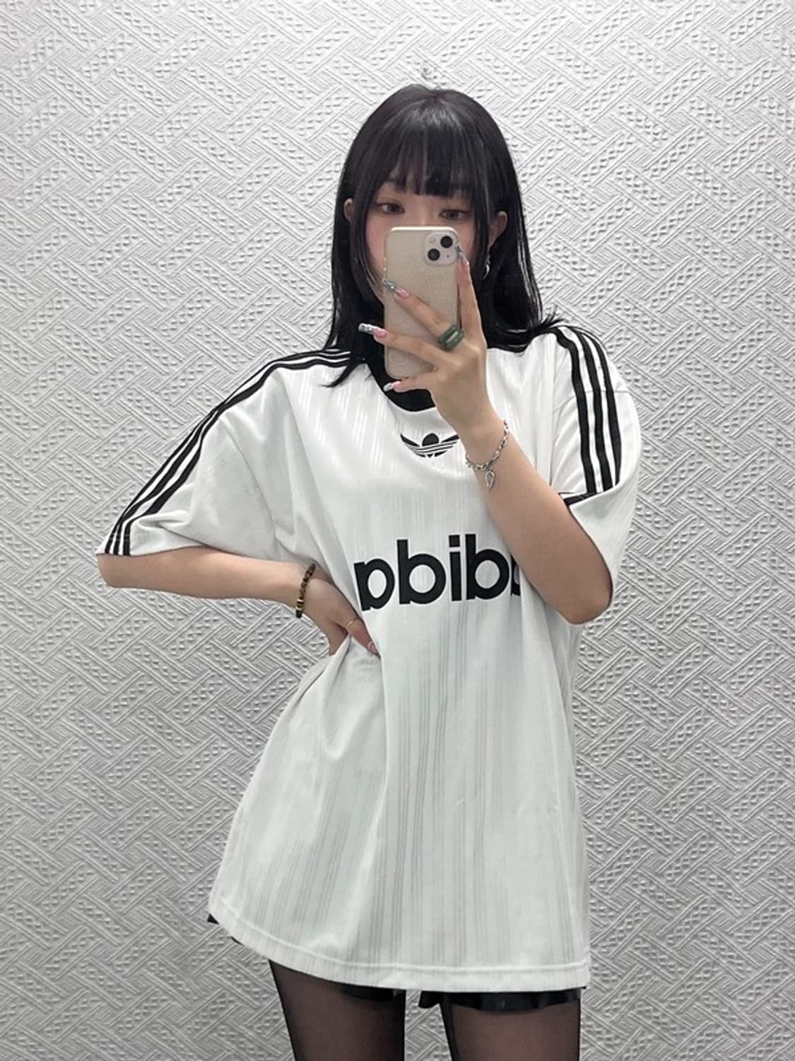 아디다스 파이어버드 아디 컬러 오버핏 져지 반팔티 M C12630 상품이미지1