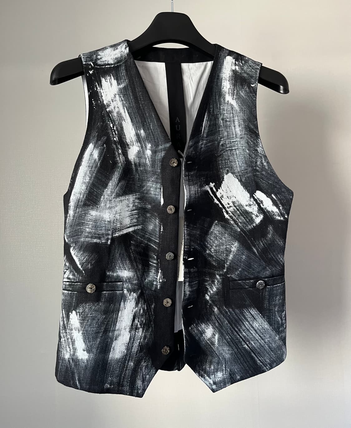 Atelier Aura Hand Painted Linen Vest  상품이미지3