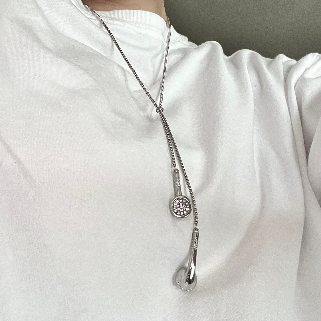 에어팟 큐빅 목걸이 상품이미지1