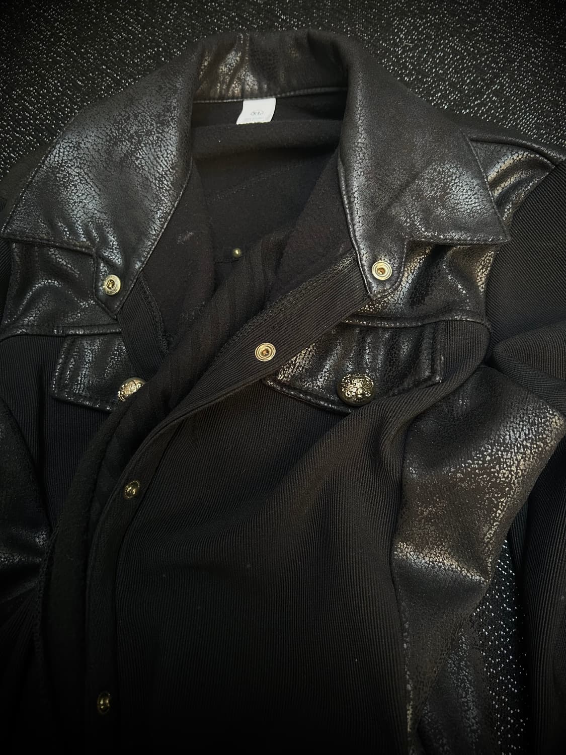*rare design* 2000s 락시크 블랙 레이어드 자켓 상품이미지3