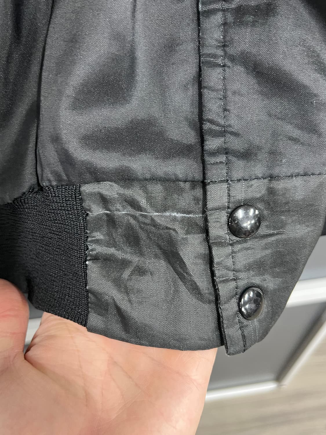 90s American Vintage 올드스쿨 산호세 샤크스 봄버 자켓 상품이미지5