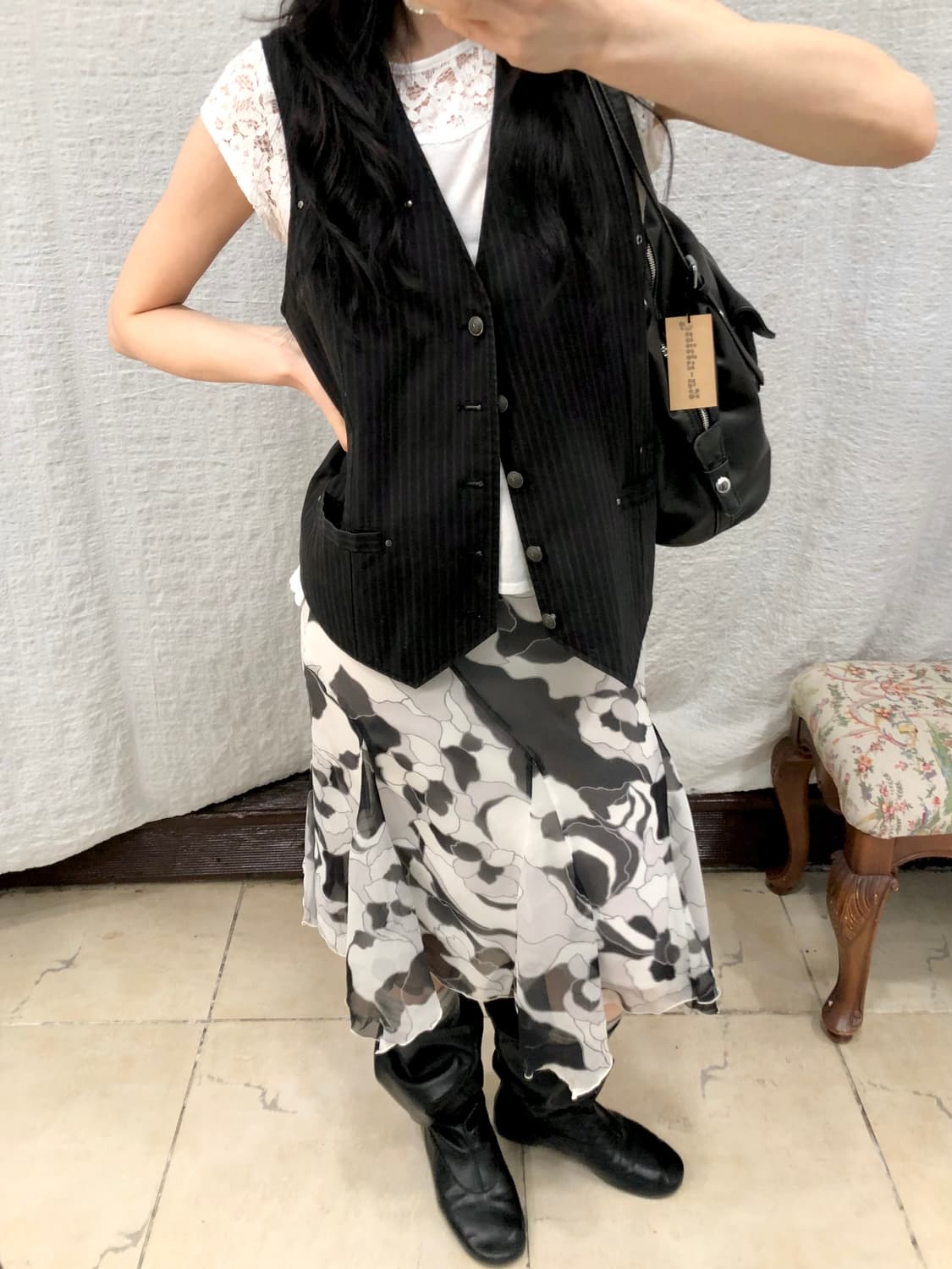 ink bloom midi skirt 상품이미지5