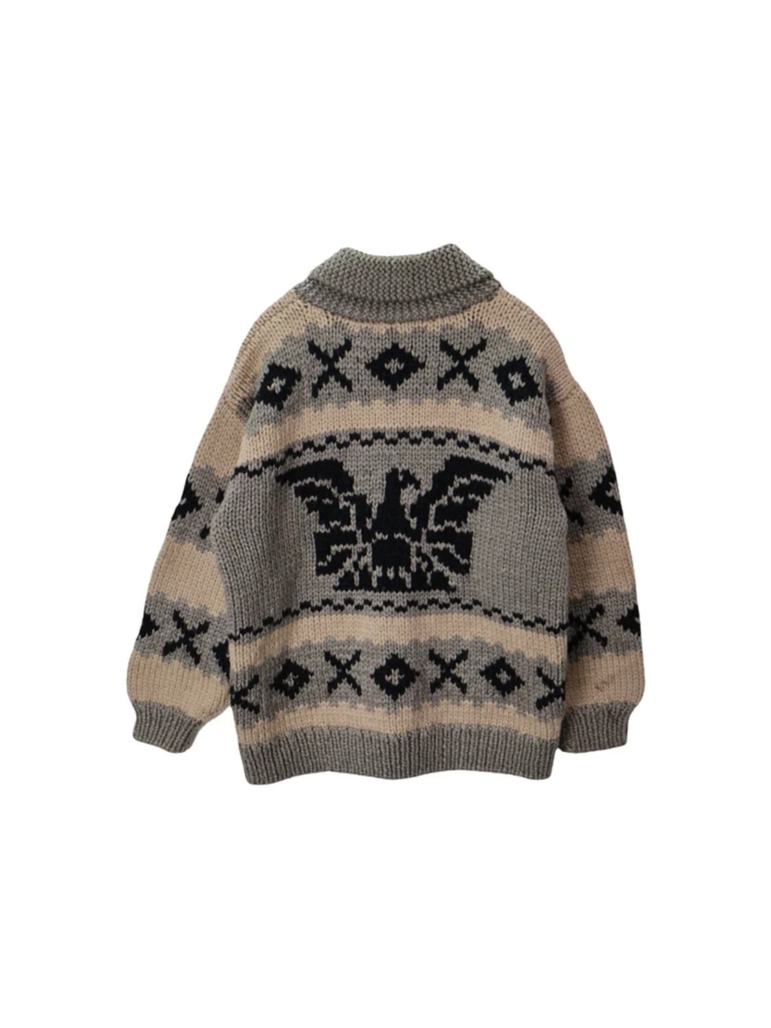 Vtg Cowichan Knit Zip Cardigan DPRK Made 상품이미지5