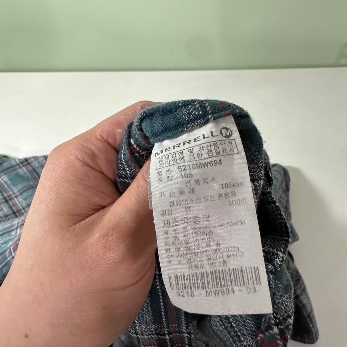 L 머렐 원포켓 코튼 체크 플란넬셔츠 상품이미지6