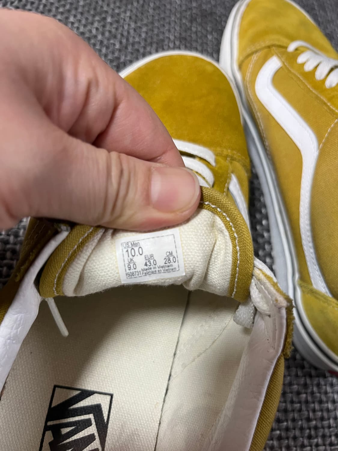 반스 올드스쿨 머스타드 스웨이드 운동화 280 상품이미지2