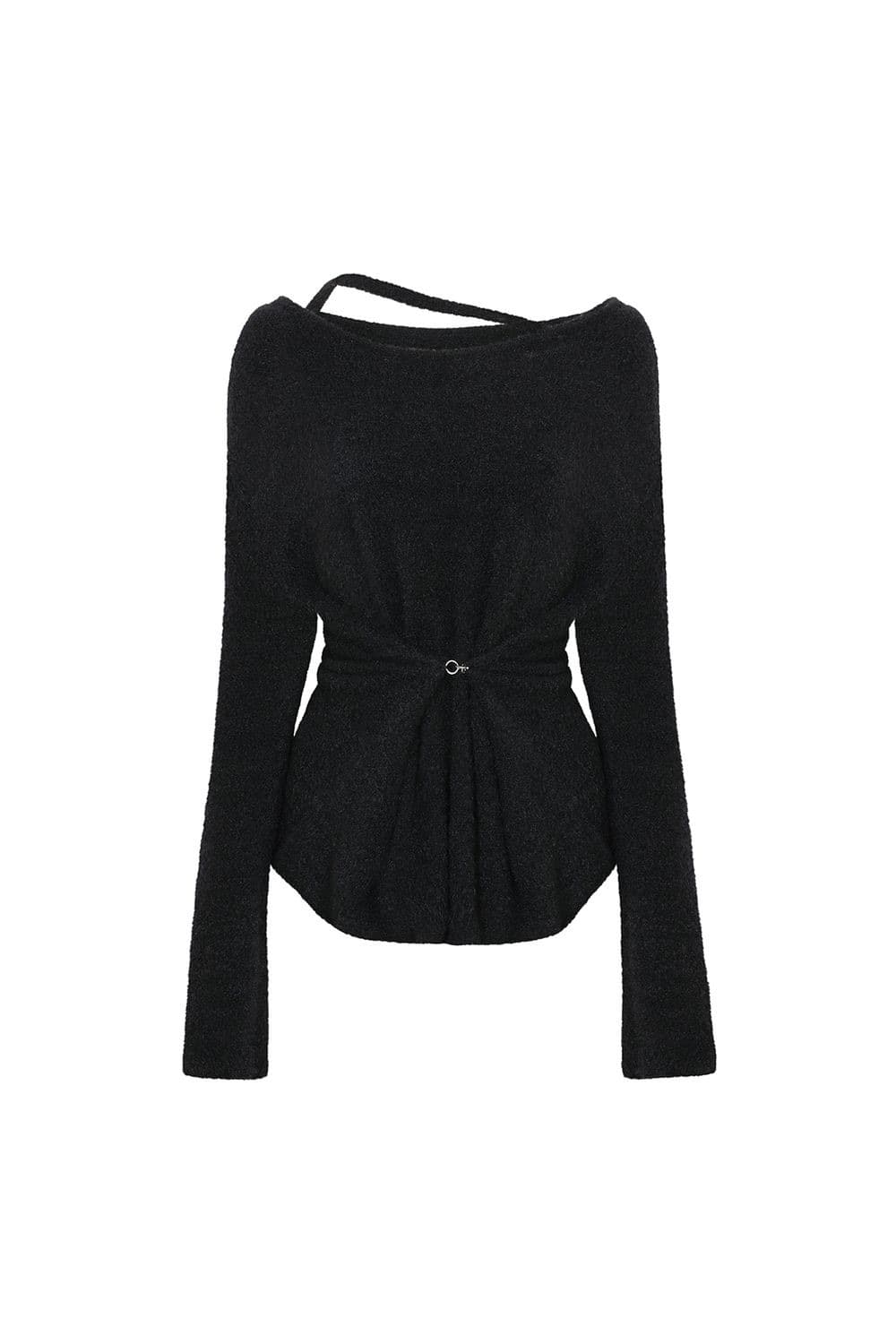 페인오어플레져 루비 후크 오버 니트 블랙 상품이미지1