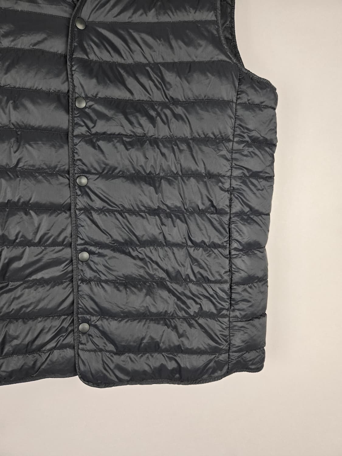 [무료배송]무신사스탠다드 L 남성 라이트 덕 다운 경량 패딩 조끼 블랙 상품이미지4